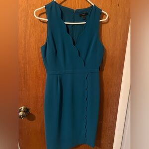 J Crew teal dress size 2